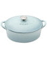 Фото #1 товара Кастрюля чугунная Denby heritage Pavilion Cast Iron 4.5 Qt. Oval Covered Casserole