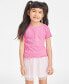 ფოტო #1 პროდუქტის Little Girls Solid-Color Textured T-Shirt, Created for Macy's