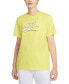 Nike 275752 Women's Sportswear Cotton Heritage T-Shirt Yellow Size medium
