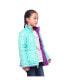 ფოტო #3 პროდუქტის Little and Big Girls' Reversible Sherpa Fleece Puffer Jacket
