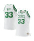 Фото #1 товара Men's Larry Bird White Boston Celtics Big and Tall 1985-86 Hardwood Classics Swingman Jersey