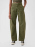 Фото #2 товара Mid Rise Twill Barrel Pants