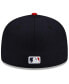 Фото #7 товара Men's Navy, Red Cleveland Guardians Authentic Collection On-Field 59FIFTY Fitted Hat