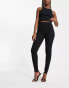 Фото #1 товара French Connection high waist skinny jeans in black