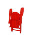 Фото #13 товара 4 Piece Set Classic Folding Adirondack Chair With Footrest Ottoman