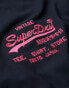 Фото #2 товара Superdry Neon vintage logo t-shirt in eclipse navy