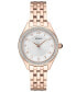 ფოტო #1 პროდუქტის Women's Rose Gold-Tone Stainless Steel Bracelet Watch 29mm