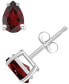 ფოტო #3 პროდუქტის Garnet Pear Stud Earrings (1 ct. t.w.) in 14k Gold