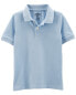 Toddler Light Blue Piqué Polo Shirt 2T