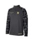 Men's Charcoal Maryland Terrapins OHT Military-Inspired Appreciation Long Range Raglan Quarter-Zip Jacket