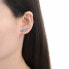 Фото #2 товара Merry longitudinal earrings made of silver E0002587