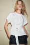 COTTON T-SHIRT WITH BELT