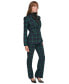 Фото #6 товара Women's Plaid Two-Button Blazer