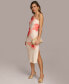 Фото #1 товара Women's Printed One-Shoulder Midi Dress