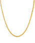 ფოტო #1 პროდუქტის Polished Foldover Heart Link 18" Chain Necklace in 14k Gold