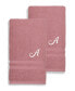 Textiles Turkish Cotton Personalized 2 Piece Denzi Hand Towel Set, 30" x 16"