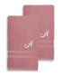 Фото #1 товара Textiles Turkish Cotton Personalized 2 Piece Denzi Hand Towel Set, 30" x 16"