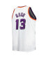 Фото #2 товара Men's Steve Nash White Phoenix Suns Big and Tall Hardwood Classics 1996-97 Swingman Jersey