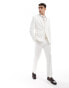 ASOS DESIGN slim fit suit jacket in white Белый, Chest 36 Regular - фото #1