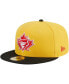 ფოტო #3 პროდუქტის Men's Yellow, Black Toronto Blue Jays Grilled 59FIFTY Fitted Hat