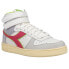 Фото #3 товара Diadora Magic Basket Mid High Top Womens Grey, White Sneakers Casual Shoes 1785
