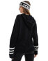 Threadbare Ski hooded jumper in monochrome