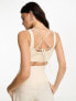 Фото #2 товара & Other Stories co-ord linen layered bralette in off white