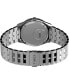 ფოტო #4 პროდუქტის Men's Q GMT Stainless Steel Bracelet Watch 38mm