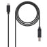 Фото #2 товара NANOCABLE 10.01.2201 2.0 USB-C To usb-b cable 1 m