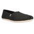 Фото #2 товара TOMS Alpargata Metallic Slip On Womens Black Flats Casual 10019688T