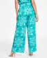 ფოტო #2 პროდუქტის Women's Printed Wide-Leg Pants, Created for Macy's