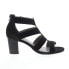 Фото #3 товара David Tate Francis Womens Black Nubuck Zipper Strap Heels Shoes 11