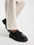 Фото #1 товара ASOS DESIGN tassel loafers in black faux leather