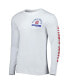 Фото #3 товара Men's White Atlanta Braves Pressbox Long Sleeve T-shirt