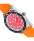 Фото #3 товара Часы и аксессуары REIGN Мужские наручные часы Gage Rubber - Красно-Оранжевые, 42мм