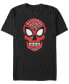 Marvel Men's Spider-Man Sugar Skull Big Face Mask Short Sleeve T-Shirt Черный, M - фото #2