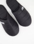 ASOS Weekend Collective padded closed toe slippers in black