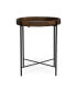 Фото #1 товара Modern Industrial Round End Table With Tray Top