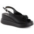 Фото #1 товара Leather wedge sandals with beads Filippo W PAW529A black