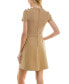 ფოტო #2 პროდუქტის Juniors' Button-Trim Fit & Flare Dress