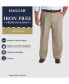 ფოტო #4 პროდუქტის Men's Big & Tall Iron Free Premium Khaki Classic-Fit Pleated Pant