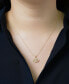 ფოტო #2 პროდუქტის Diamond Evil Eye Pendant Necklace (1/4 ct. t.w.) in 10k Gold, 17" + 1" extender, Created for Macy's