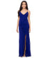 ფოტო #1 პროდუქტის Women's Ruffle-Trim Spaghetti-Strap Gown