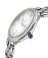 ფოტო #2 პროდუქტის Women's Verona Silver Stainless Steel Watch 37mm