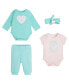 Фото #1 товара Пижама Guess Baby Girls Bodysuits with Reversible Joggers.