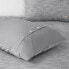3pc Full/Queen Reese Organic Cotton Oversized Duvet Cover Set Gray - Clean