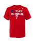 ფოტო #3 პროდუქტის Big Boys Red Philadelphia Phillies 2023 Postseason Locker Room T-shirt
