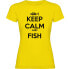 KRUSKIS Keep Calm And Fish short sleeve T-shirt