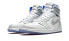 Фото #5 товара Кроссовки Nike Air Jordan 1 Retro High Zoom White Racer Blue (Серый)