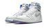 Кроссовки Nike Air Jordan 1 Retro High Zoom White Racer Blue (Серый) 47 - фото #5